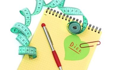 oblíbené dietní vzorové menu